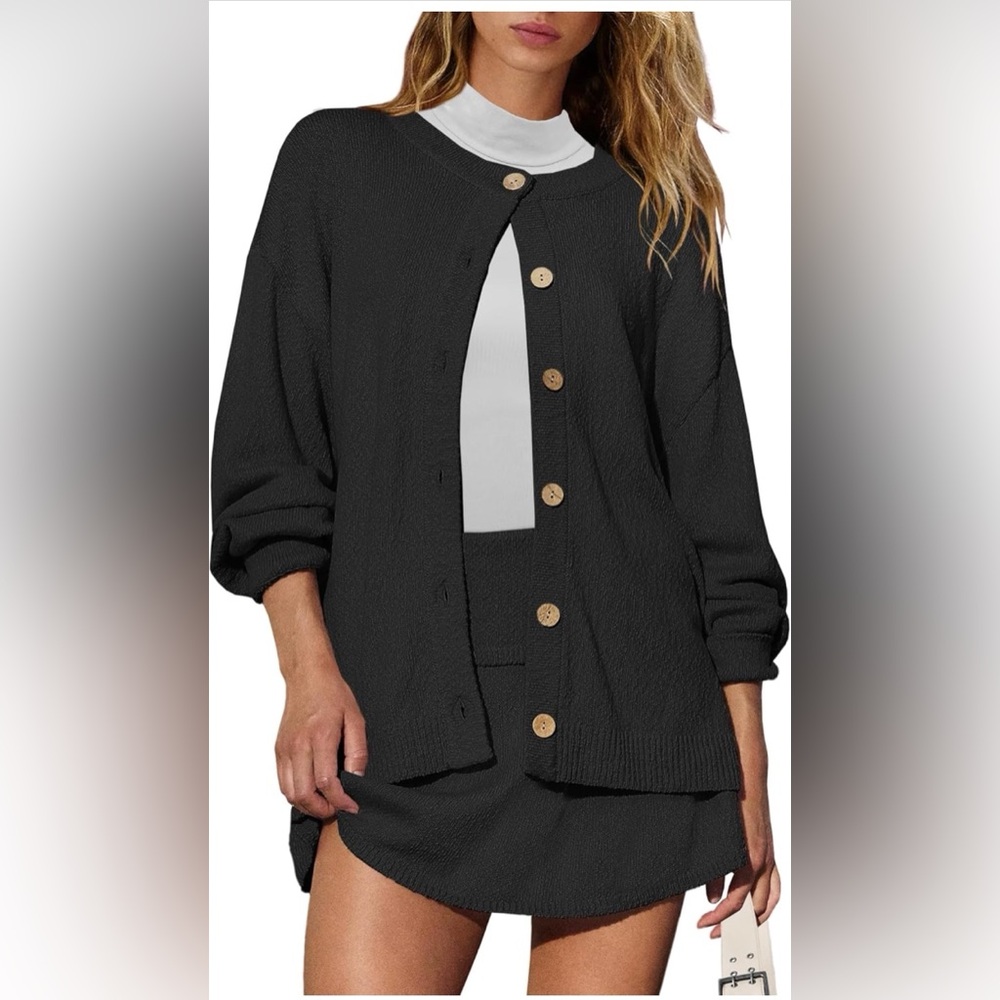 Black 2 Piece Skort Set